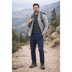 Eddie Bauer Tech Pants Mens 32x32 Fleece Lined Outdoor Hiking Gorpcore Trekking